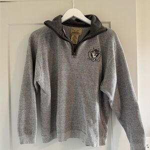 Timberwolves Gray Quarter-Zip Sweater